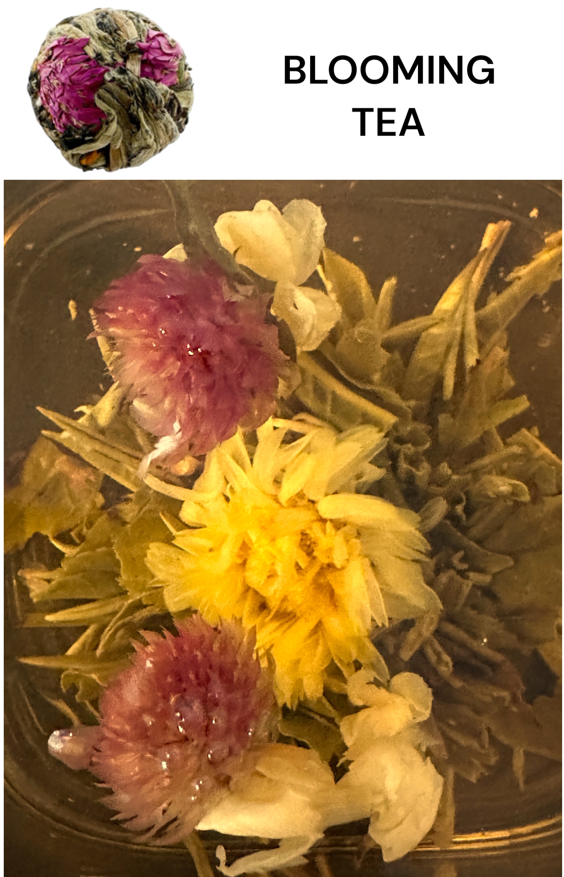 Artisan Blooming Tea Goddess of Marriage (White & Pink)